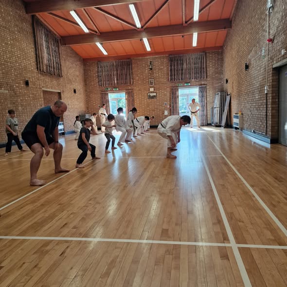 Beginners karate class training at Shotokan Karate Dojo
